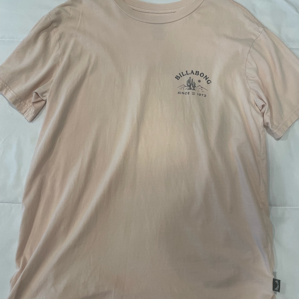 Billabong Men's Light Pink Tee